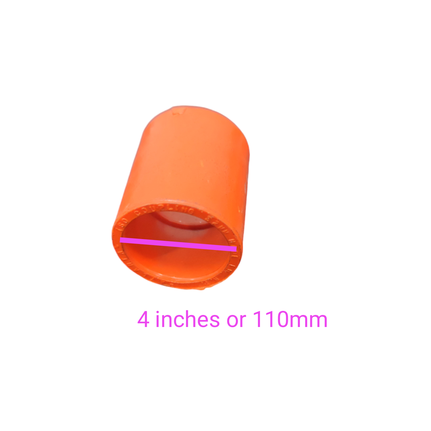 Atlanta orange PVC Coupling for Electrical Pipes 110mm in size for pipe connection