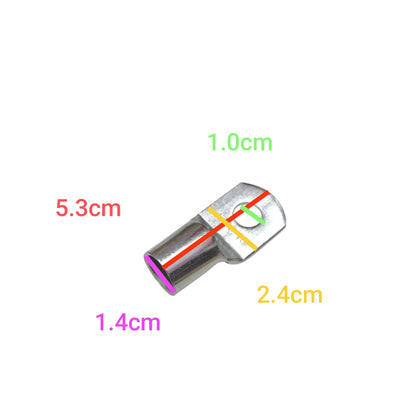 Terminal Lugs Crimp Type SC-95-10 metal connector with measurements for cables and interconnects