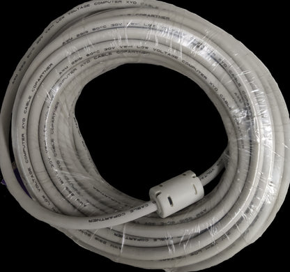 Grippes VGA Cable 15 Meters coiled with protective casing for computer display connections