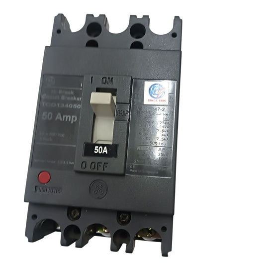 GE Hi-Break Circuit Breaker 3 Pole 50A,Industrial Circuit Breaker 240VAc