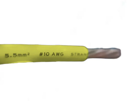 Duraflex 5.5mm THHN AWG 10/7 THWN Yellow- Per Meter