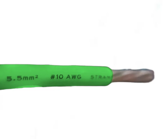 Duraflex 5.5mm THHN AWG 10/7 THWN Green - Per Meter