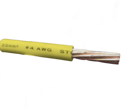 Duraflex 22mm THHN AWG 4 THWN Yellow- Per Meter