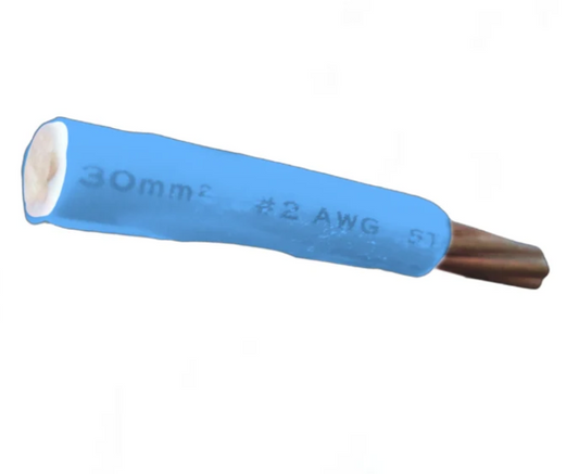 Duraflex 30mm THHN AWG 2 THWN Blue-Per Meter