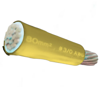 Duraflex 80mm THHN AWG 3/0 THWN Yellow-Per Meter