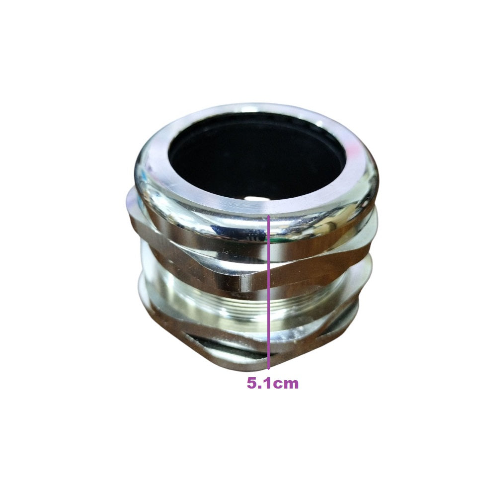 McGill Stailess Steel Cable Gland 37-44mm, M63 M Series Nickel Brass Plated