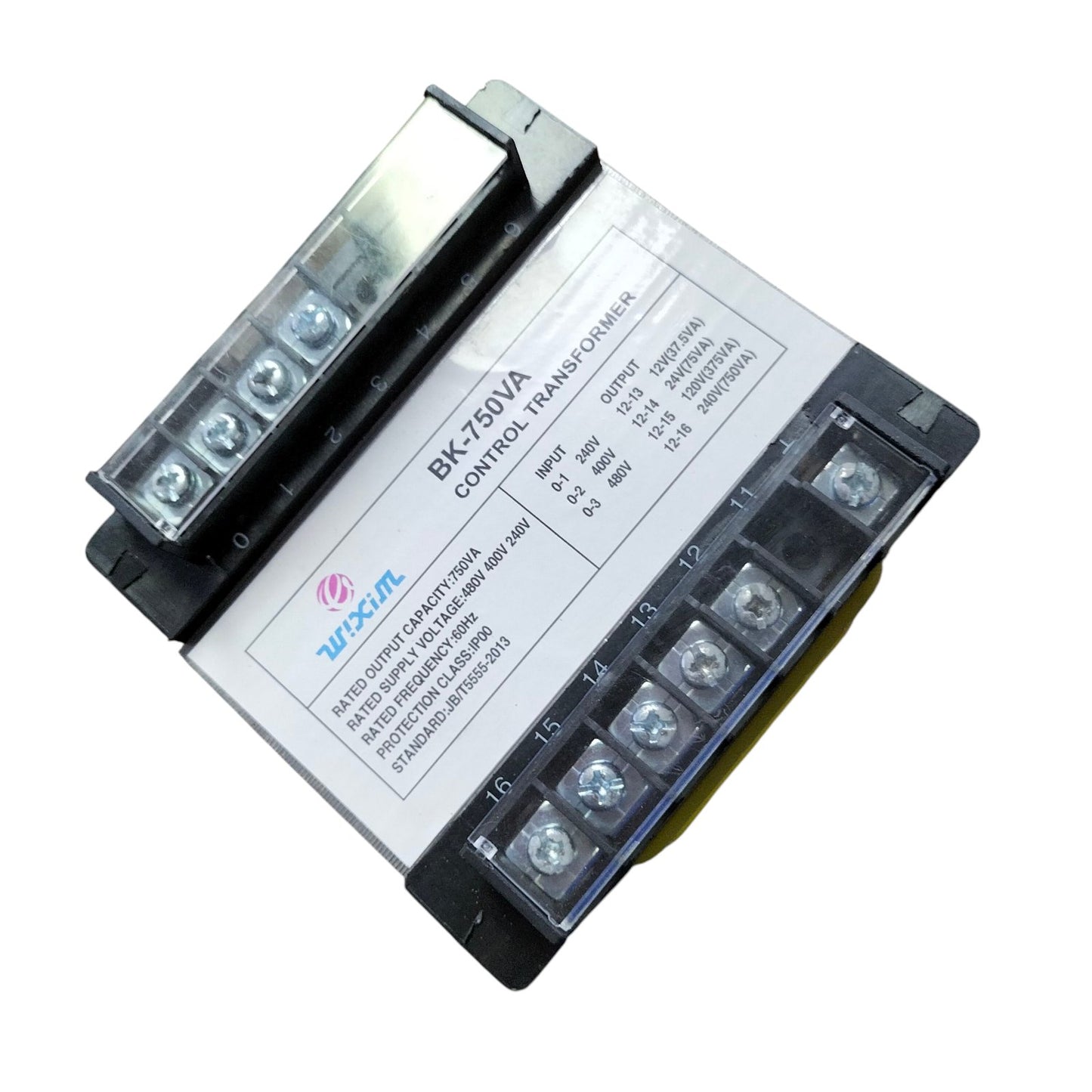 Wixim 750VA Control Transformer Input Voltage 480V 400V and 240V Output 240V 120V 48V 12V 6V Single Phase Class 1 Continuous Duty 50Hz/60Hz