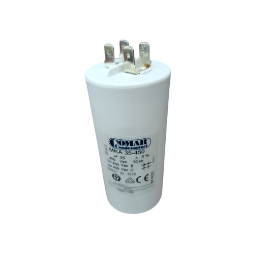 Comar, Motor Running Capacitor 35MFD 450V AC, Running Capacitor 35uF 450V