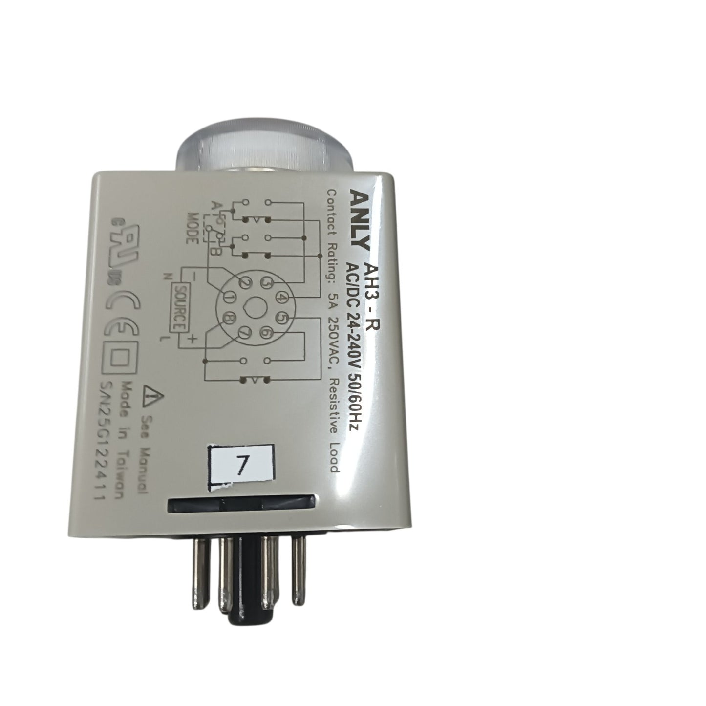 Anly AH3RB Multi-Range Analogue Timer Relay 240V 3S/ 30S/ 3M/ 30M