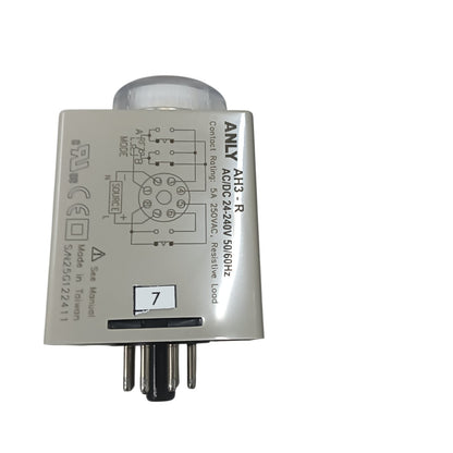 Anly AH3RB Multi-Range Analogue Timer Relay 240V 3S/ 30S/ 3M/ 30M