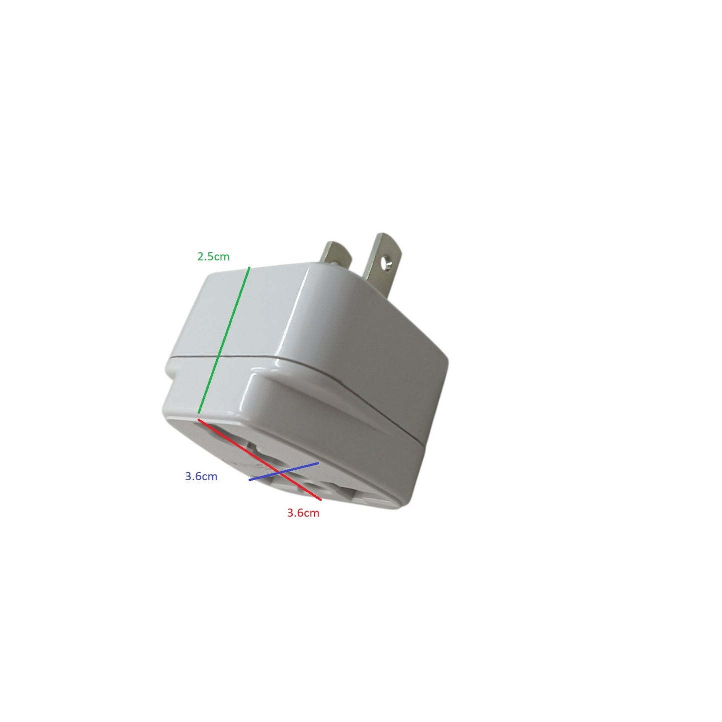 Omni Universal Adaptor, Round to Flat Adaptor, Universal to Flat Pin Adaptor 10A 250V WUA-002
