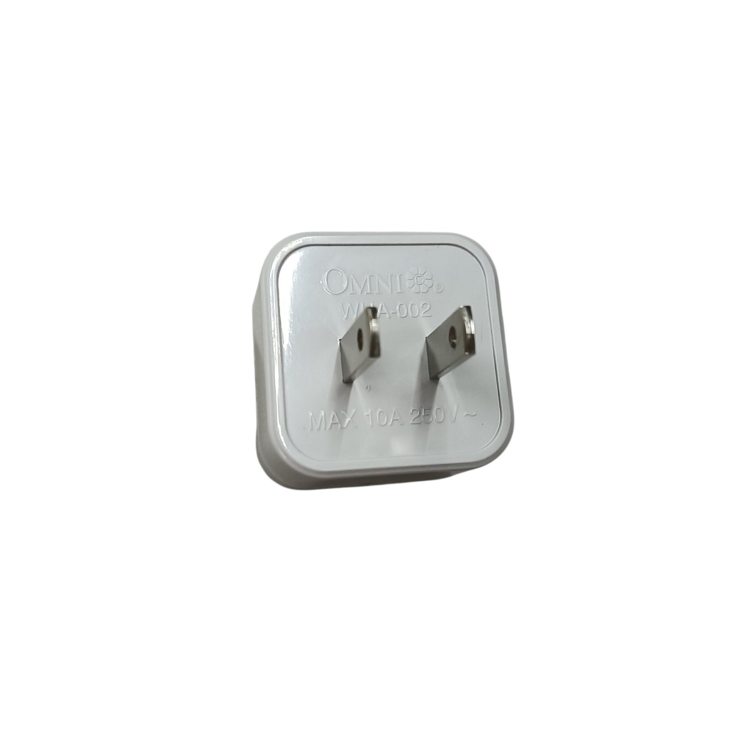 Omni Universal Adaptor, Round to Flat Adaptor, Universal to Flat Pin Adaptor 10A 250V WUA-002
