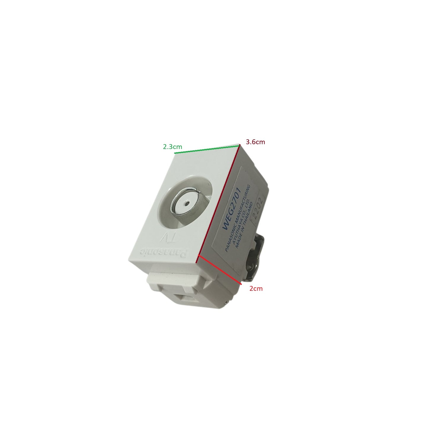 Panasonic F Type Television Terminal Current Passing Type, Television Outlet Thread Type, Cable TV Outlet WEG2701