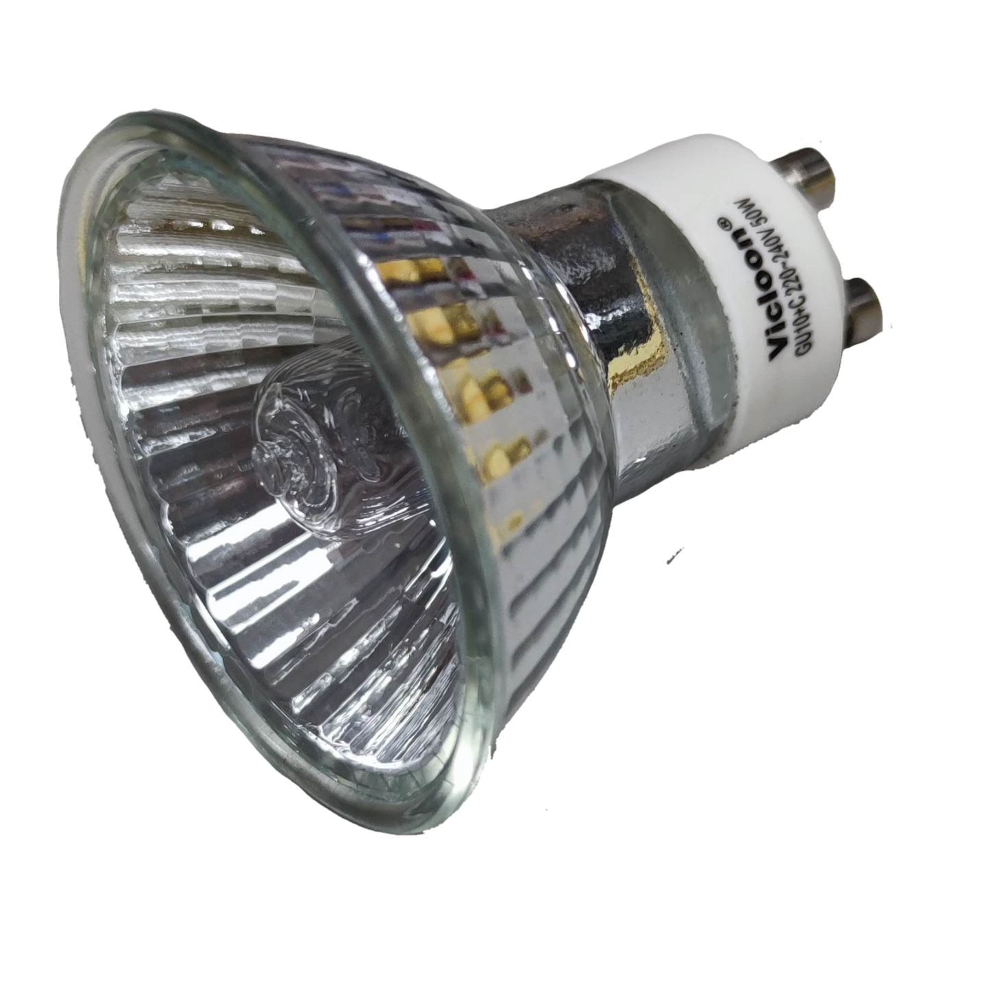 Vicloon GU10 halogen bulb 50W MR16 GU10 with a reflective design for enhanced lighting
