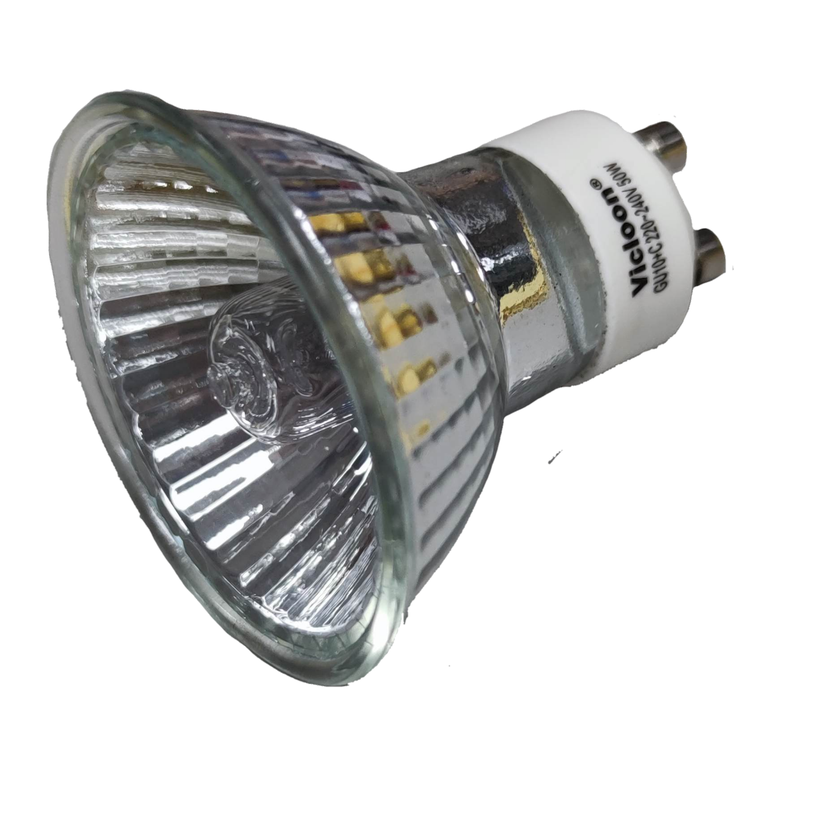 Vicloon GU10 halogen bulb 50W MR16 GU10 with a reflective design for enhanced lighting