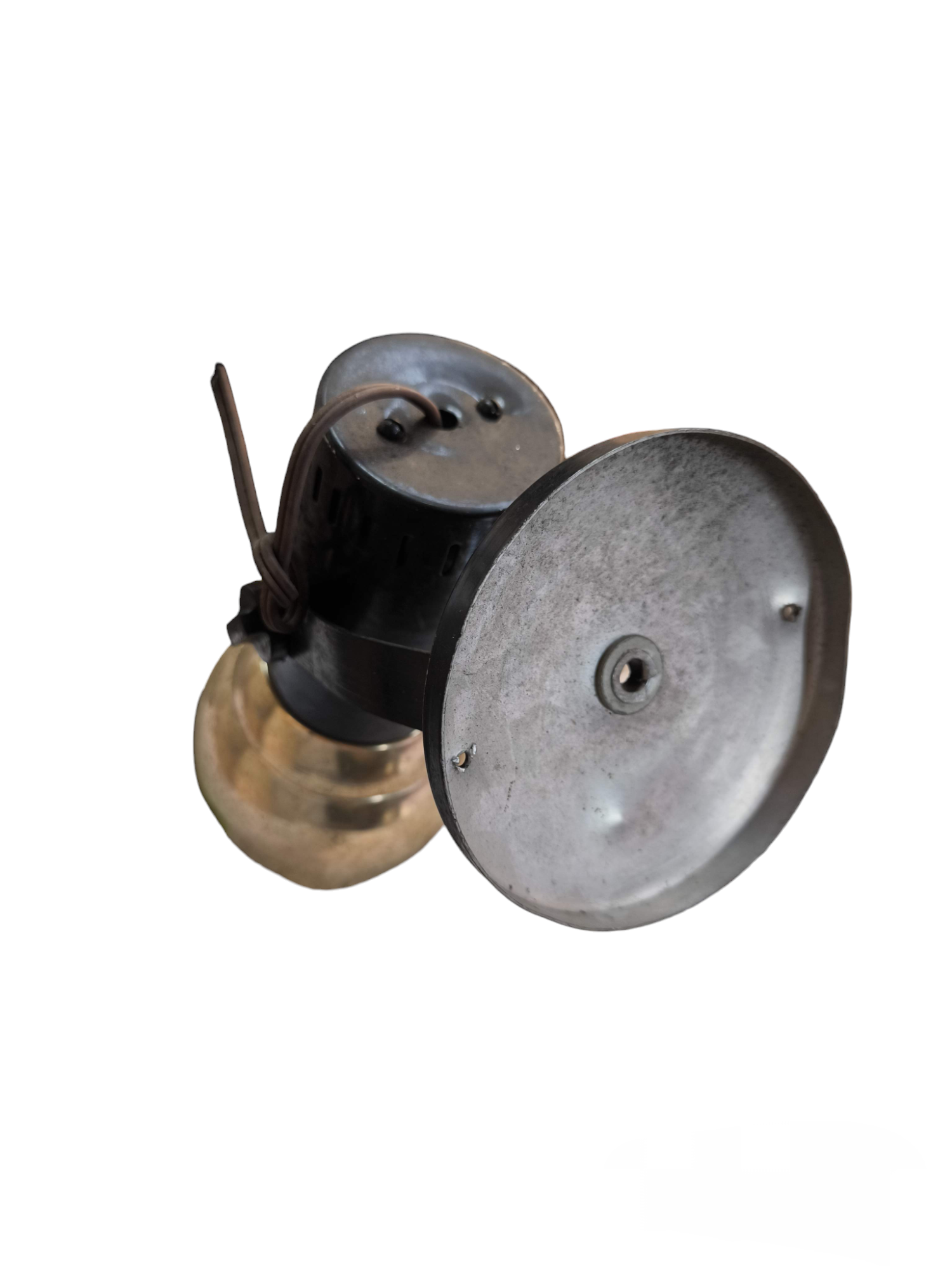 Vintage brass bulb with metal mounting plate and adjustable swivel bracket E27 spot light holder for fixtures