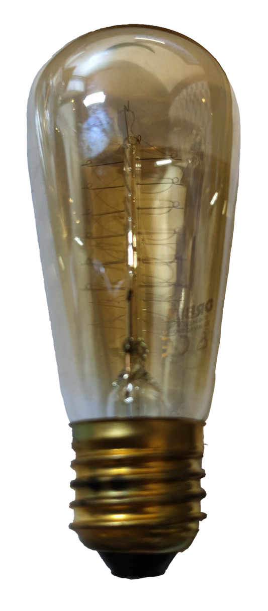 Electx Electrical Supply vintage filament bulb E27 dimmable incandescent light bulb with clear glass