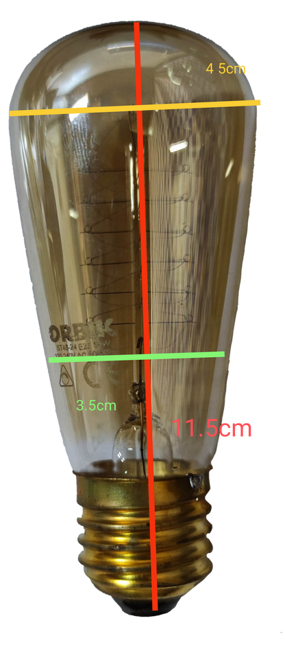 Electx Electrical Supply vintage filament bulb E27 dimmable incandescent light bulb with clear glass and visible filament