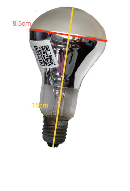 VIR 200W E27 220V AC Reflector Bulb with a glossy finish and standard base for bright lighting