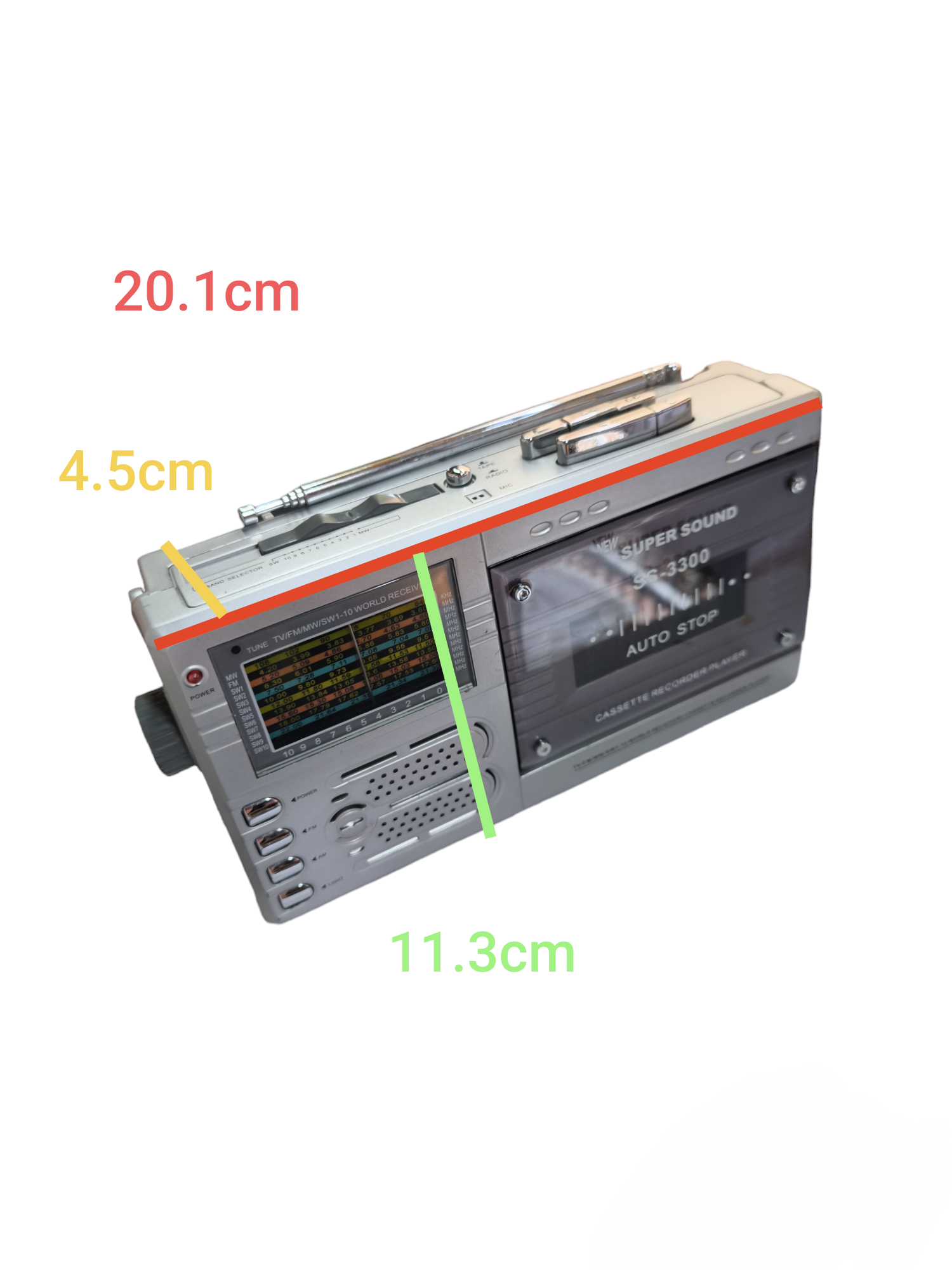 Retro style Voice Recorder 220V RJ11 Connetion with buttons and cassette tape slot from China