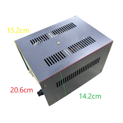 Voltac 350W Automatic Voltage Regulator vented metal enclosure box with mounting screws and connectors