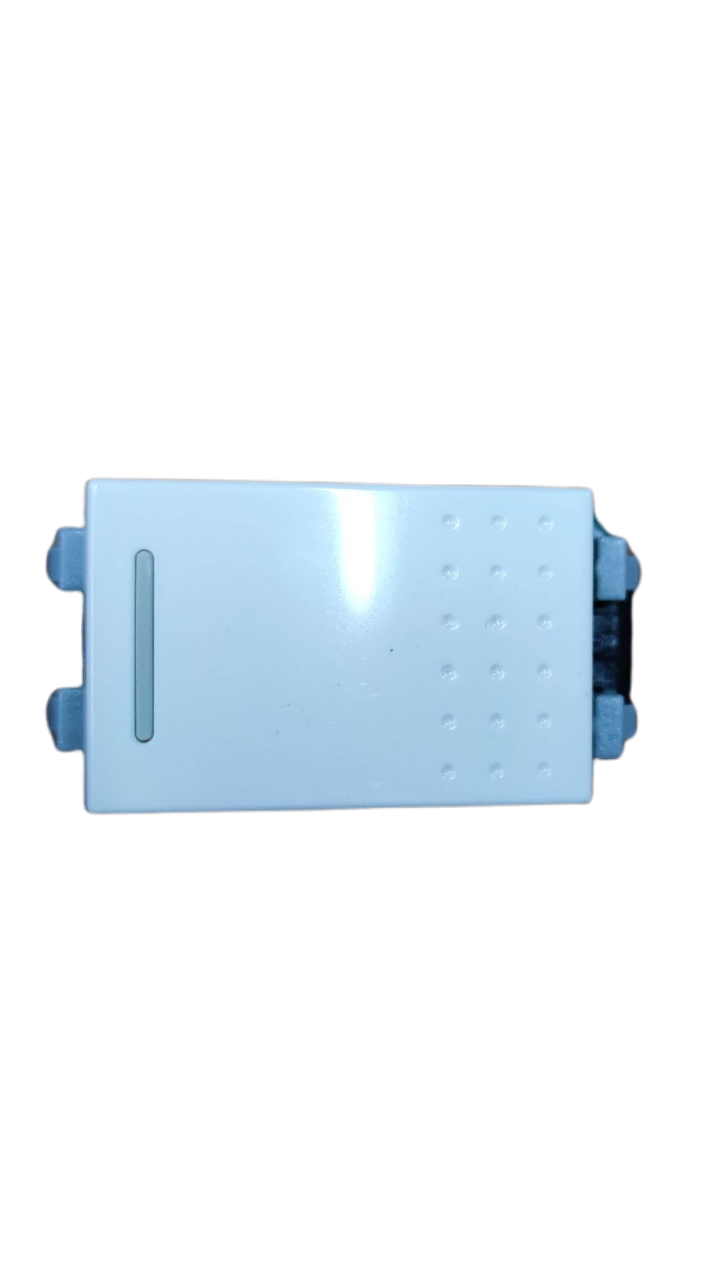 Royu white rectangular switch with textured dots and side terminals 3 Way Switch Wide Series RWS3 for wall wiring