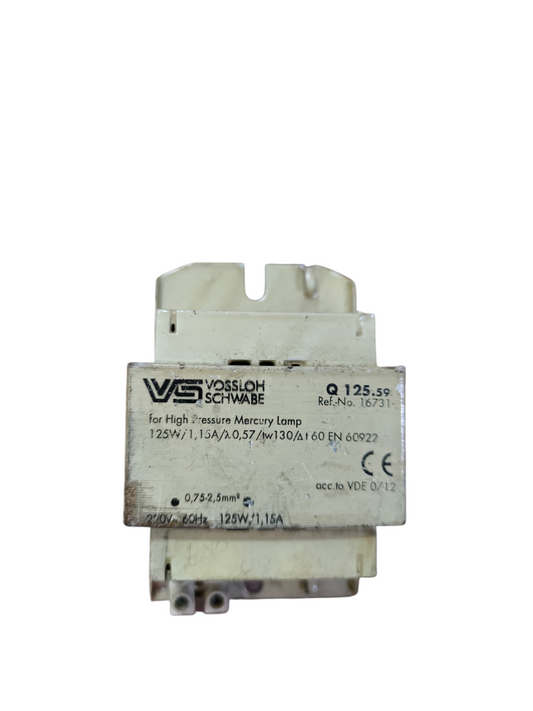 Vossloh 125W High Pressure Mercury Lamp electrical ballast for high pressure mercury lamps
