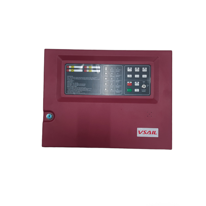 VSAIL Control Panel Conventional Type 8 Zones fire alarm system with display and control buttons