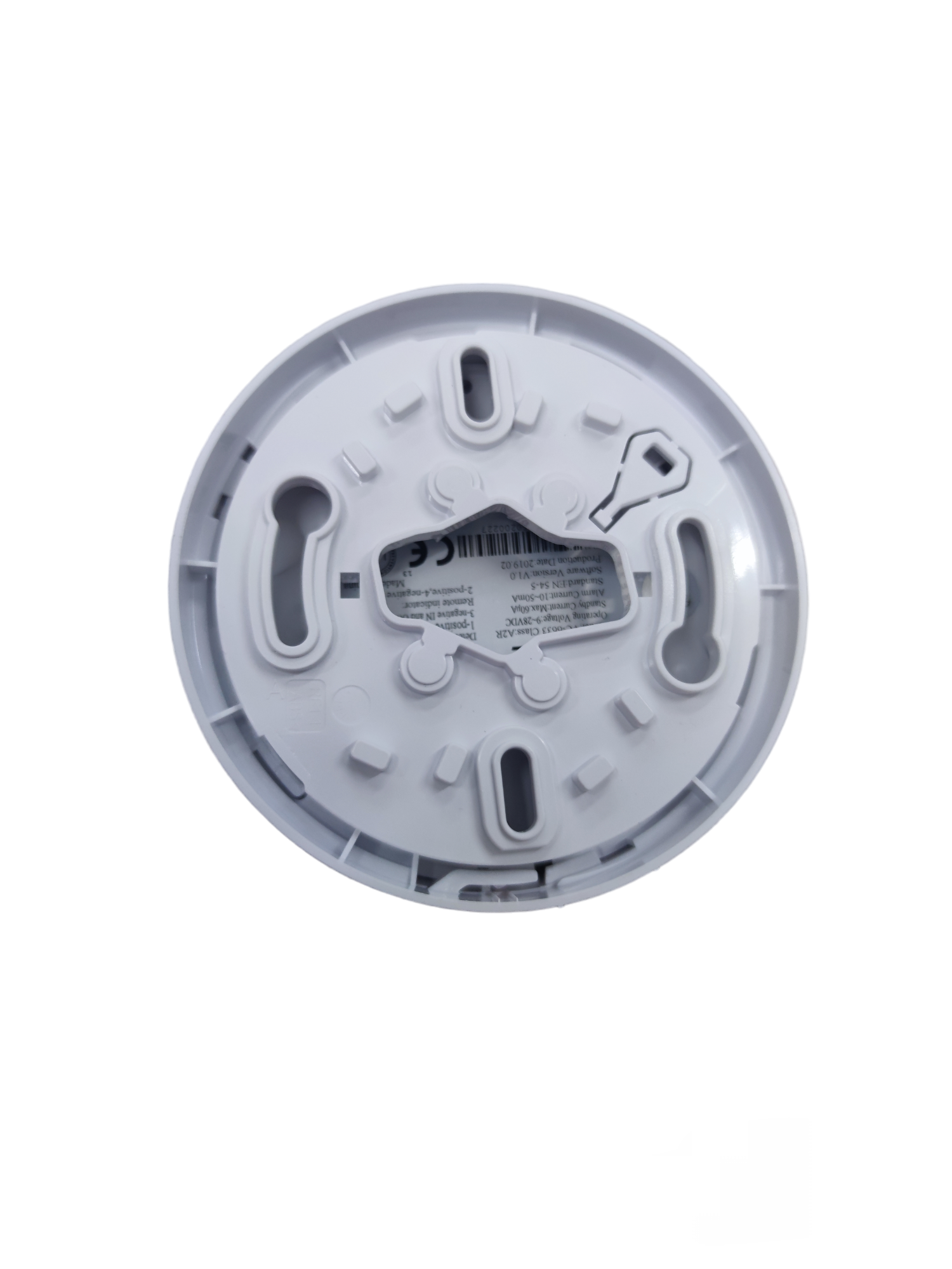 VSAIL Heat Detector 24V DC base for fire alarms and detectors with multiple mounting slots