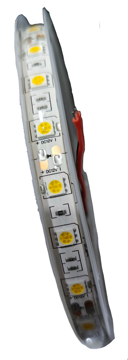 Warm white 3000K LED tape light 12V flexible strip designed for various lighting applications