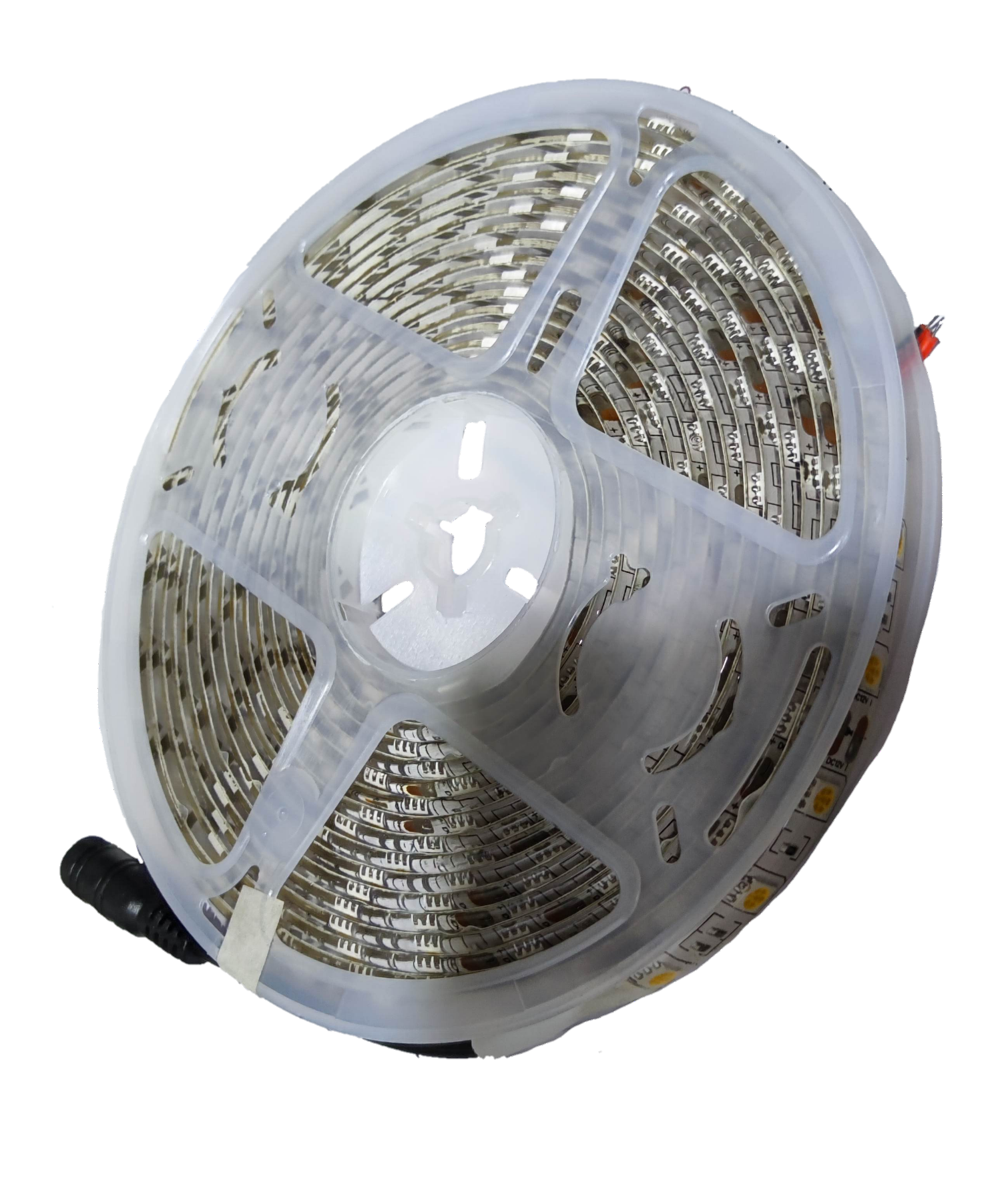 Warm white 3000K LED tape light 12V on a spool for versatile lighting solutions