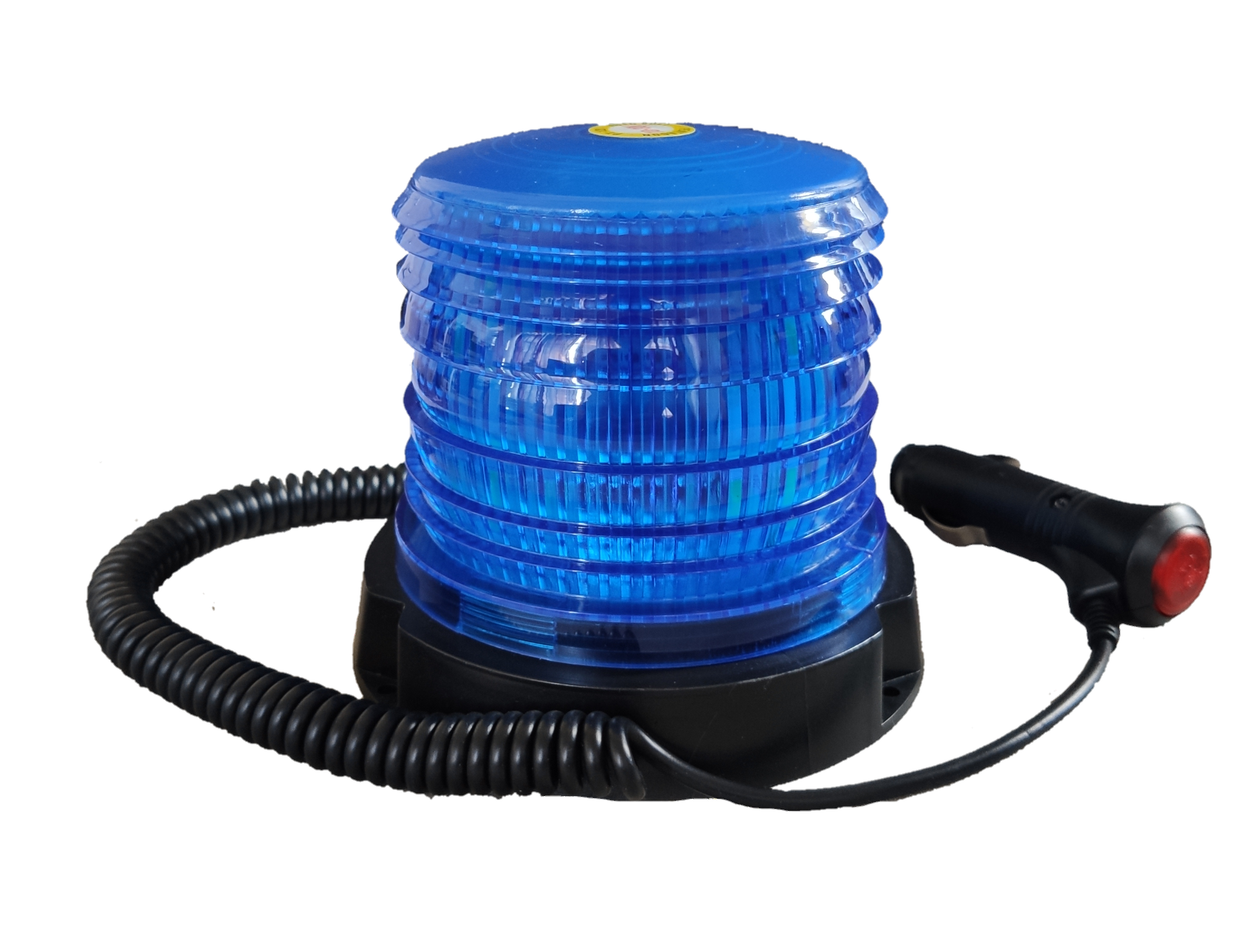 Sub Zero Blue Warning Light 10-30V DC with Coiled Power Cord for Emergency Signaling