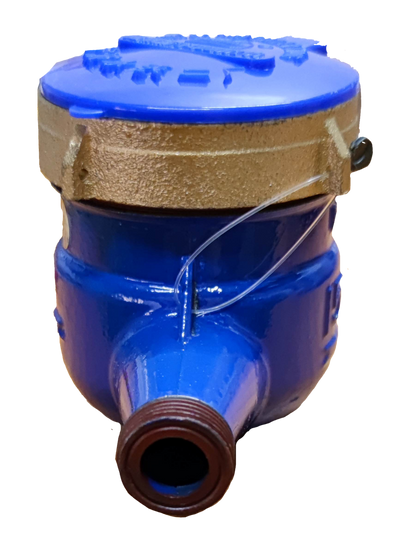 Blue and metallic Water Meter Metal Die Cast fixture part with protective cover from China