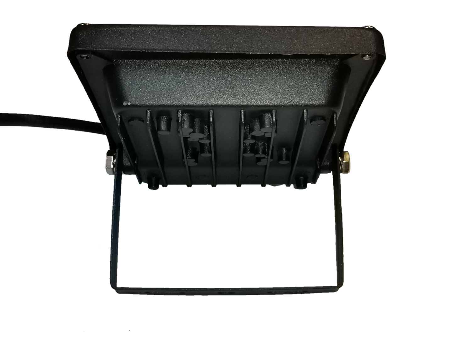 Denko waterproof 10W LED light for outdoor use with sturdy black metal housing and adjustable bracket