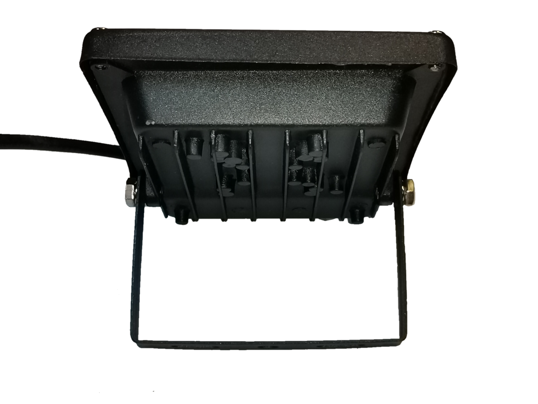 Denko waterproof 10W LED light for outdoor use with sturdy black metal housing and adjustable bracket