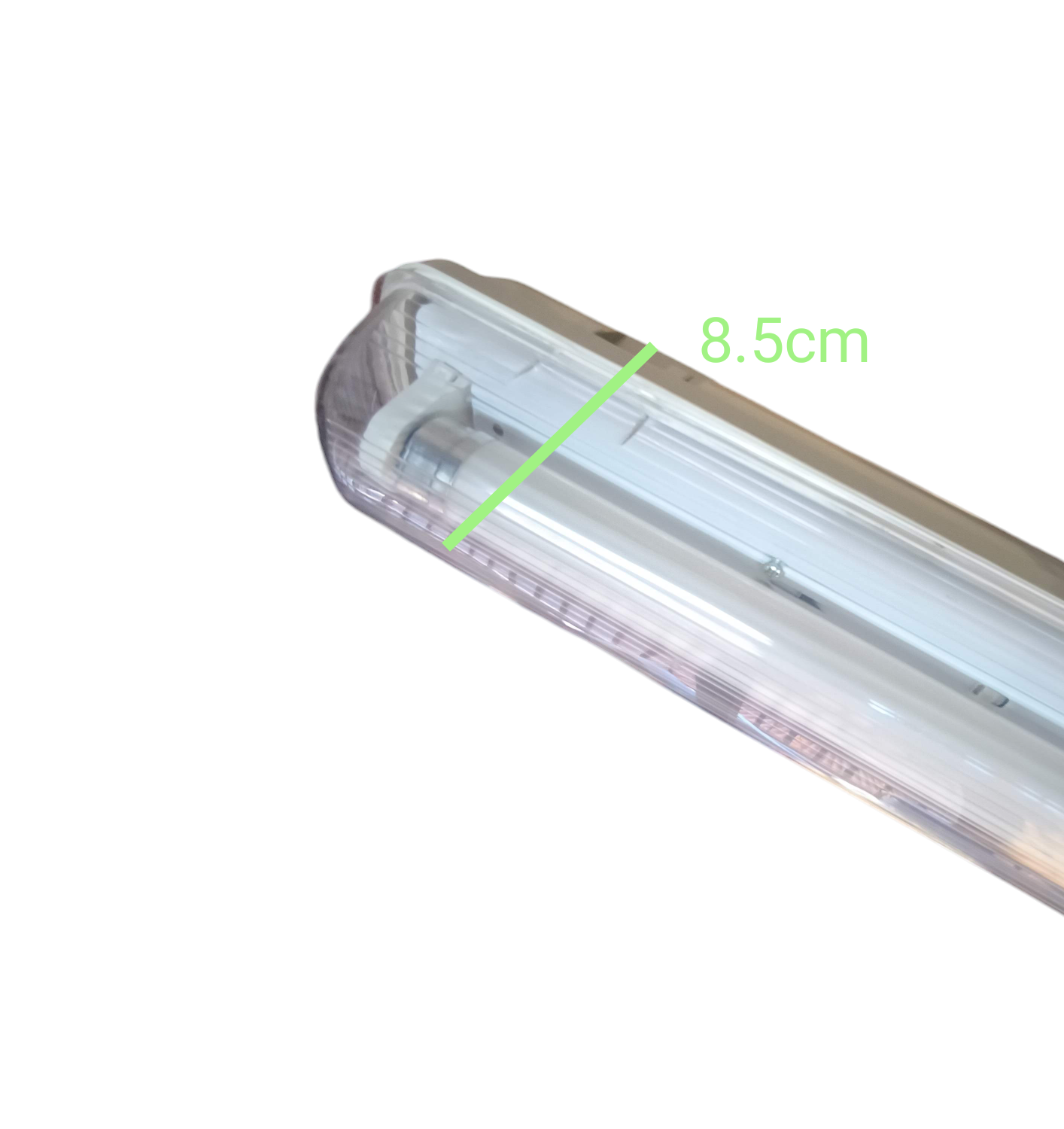Opple weatherproof LED fluorescent fixture designed for durability and efficient lighting performance