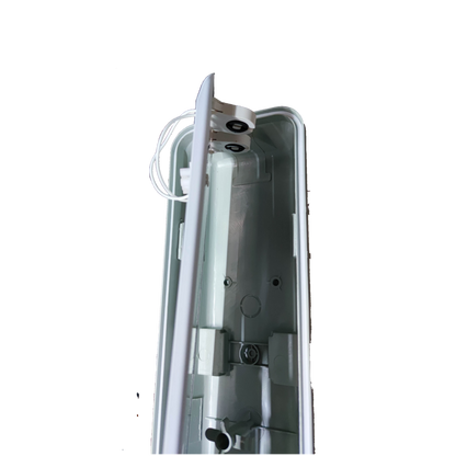 Philips and Opple weatherproof LED fluorescent fixture for durable outdoor lighting installations