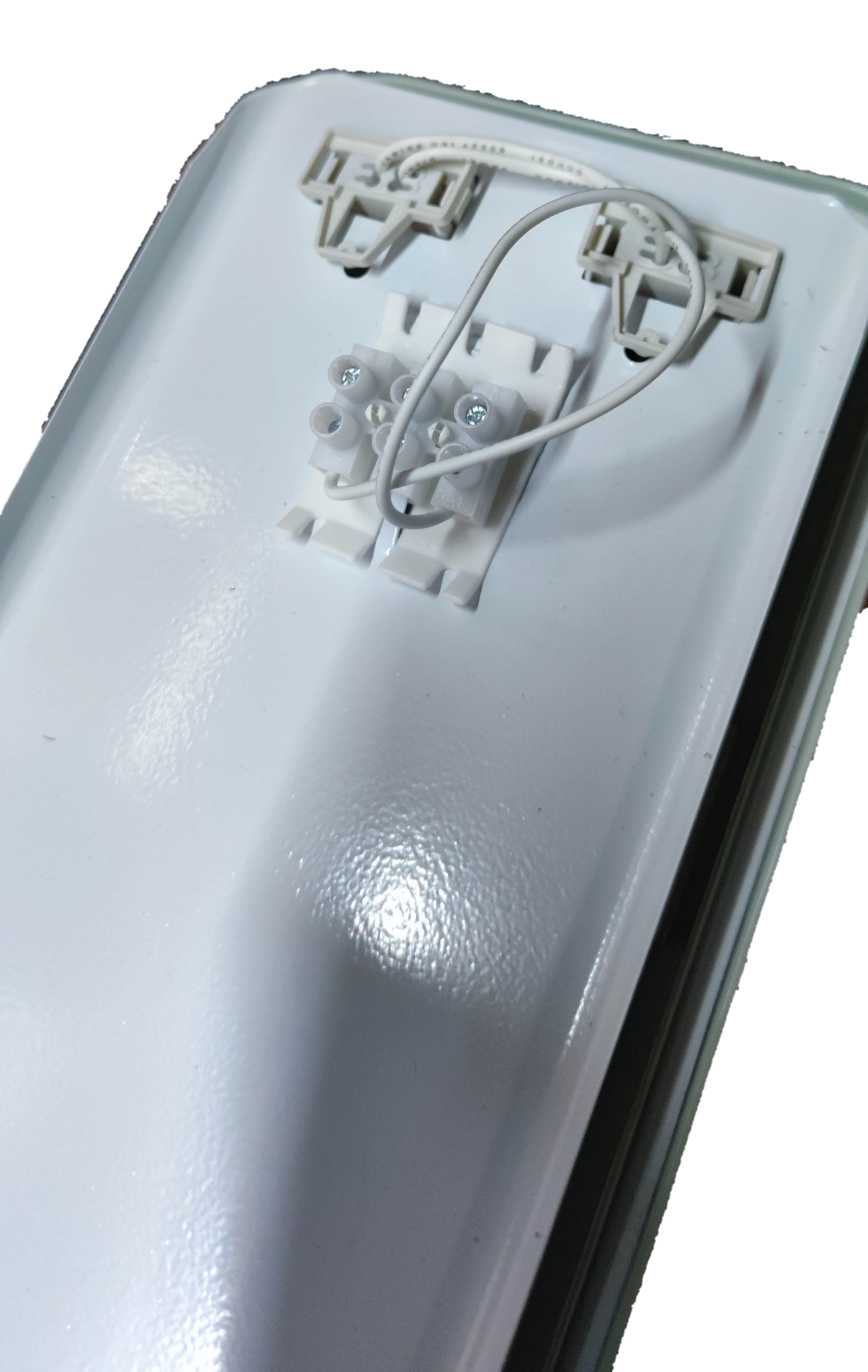Opple weatherproof LED fluorescent fixture with durable housing for outdoor lighting applications