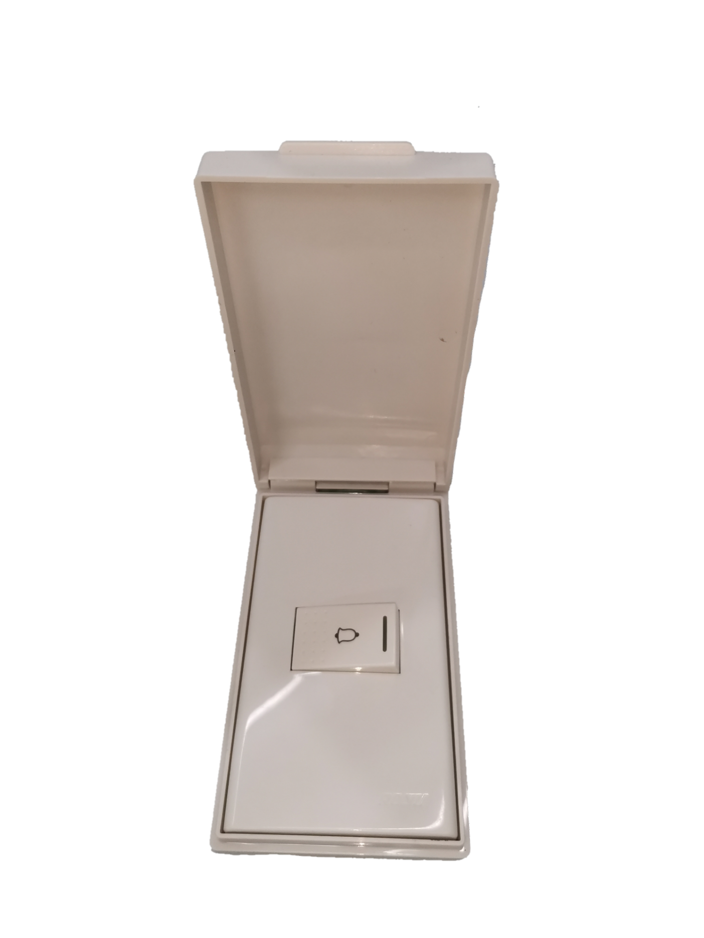 Royu Weatherproof Plate 1 Gang Doorbell Switch with protective cover for outdoor use