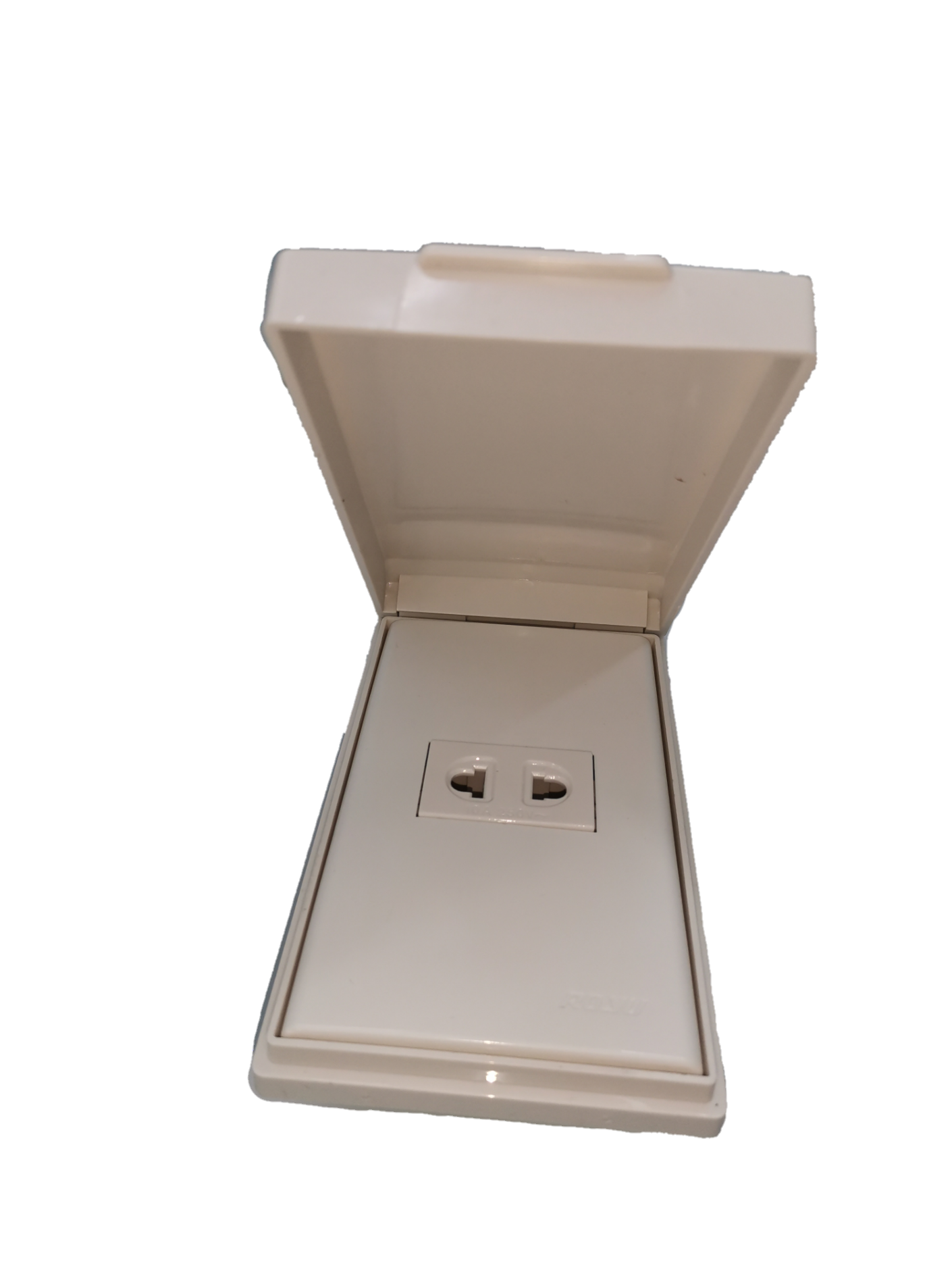 Royu weatherproof universal outlet with protective cover for outdoor power access