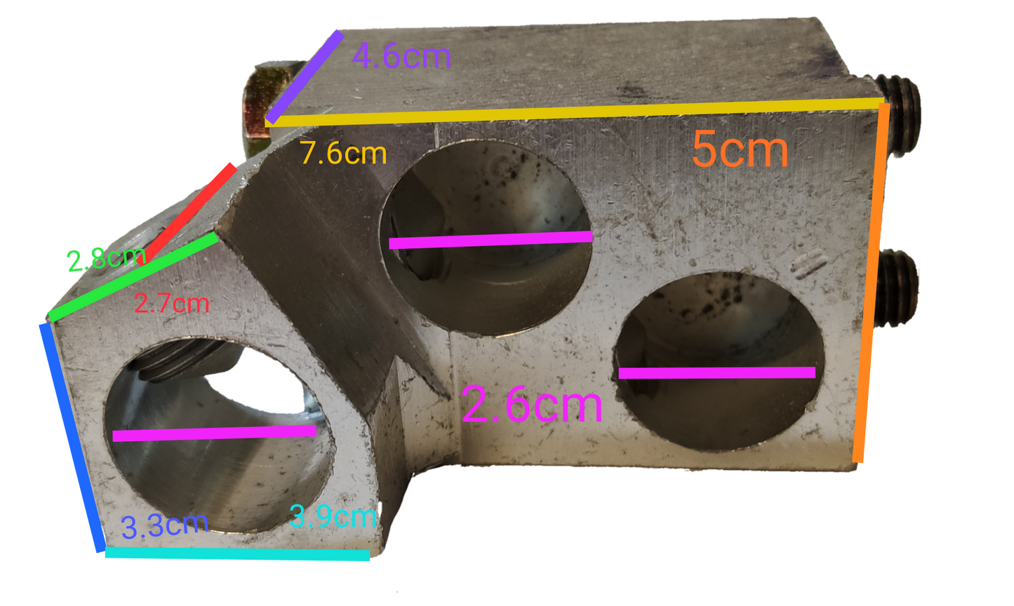 Westinghouse Mechanical Lug for NB Breaker electrical circuitry metal component with multiple circular openings