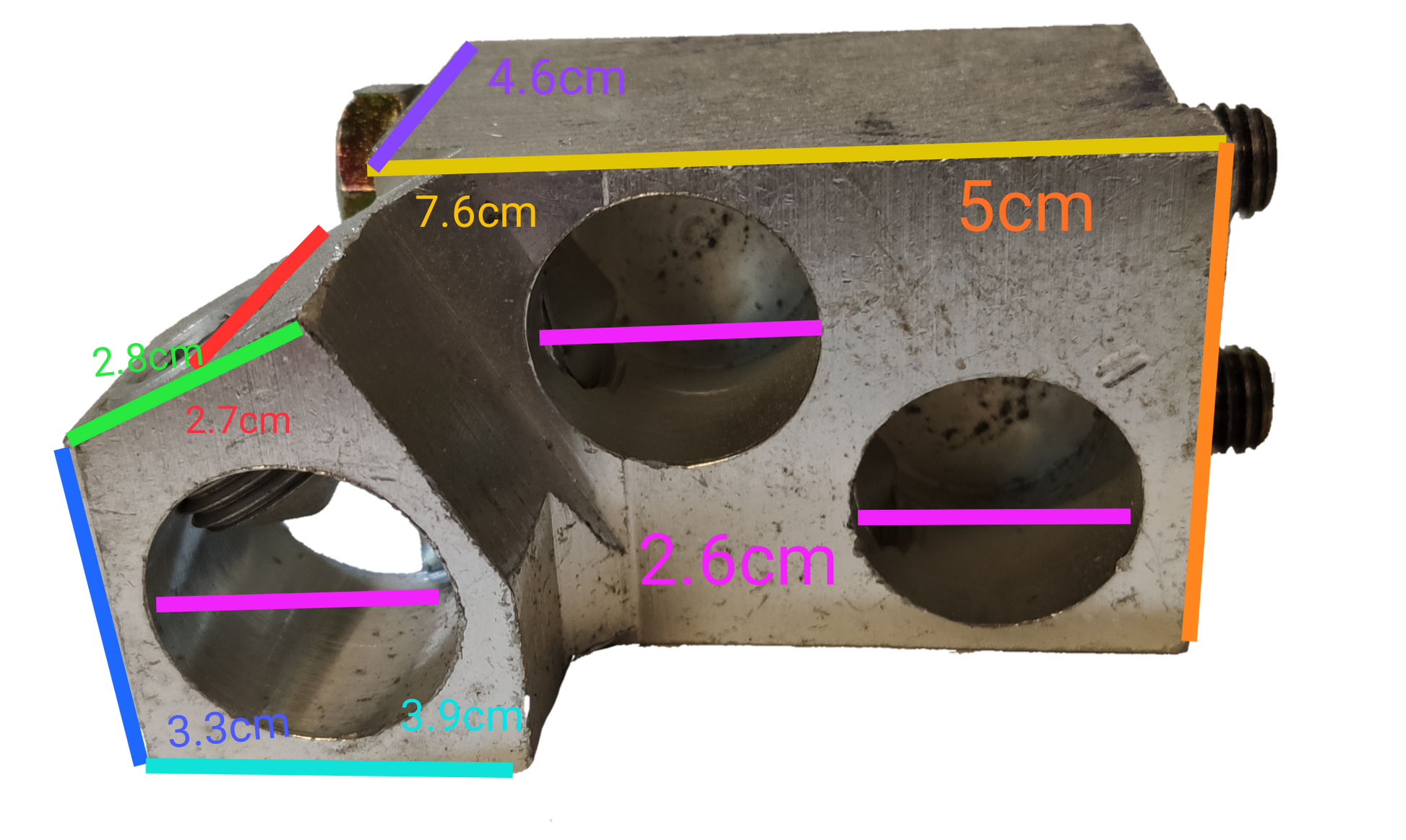 Westinghouse Mechanical Lug for NB Breaker electrical circuitry metal component with multiple circular openings