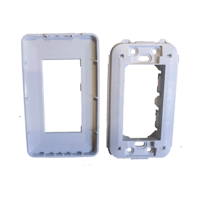 Surer 3 Gang Plate Modern Series white plastic mounting frame for power points and switches