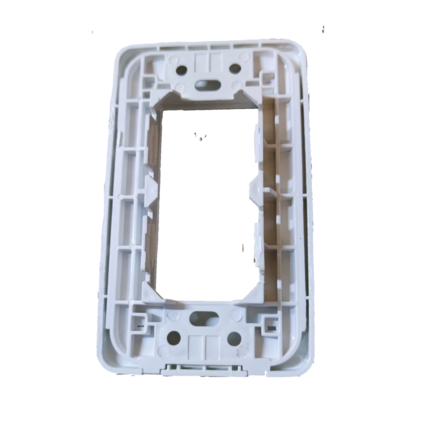 Surer 3 Gang Plate Modern Series white plastic frame for power points switches and plugs