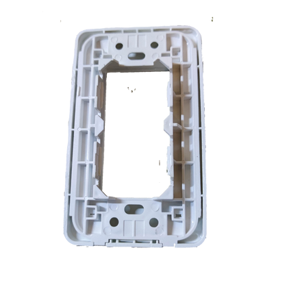Surer 3 Gang Plate Modern Series white plastic frame for power points switches and plugs