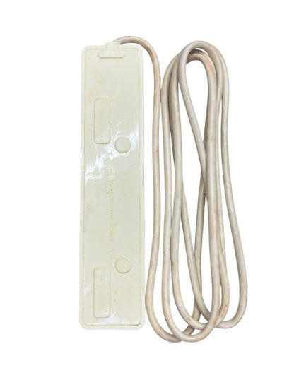 White 4 gang extension cord 220V power strip with attached long cord from China