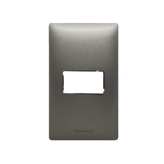 Panasonic 1 Gang Plate Cover 1 Device Slim Art Series Metallic Gray WSAG6801MH-1