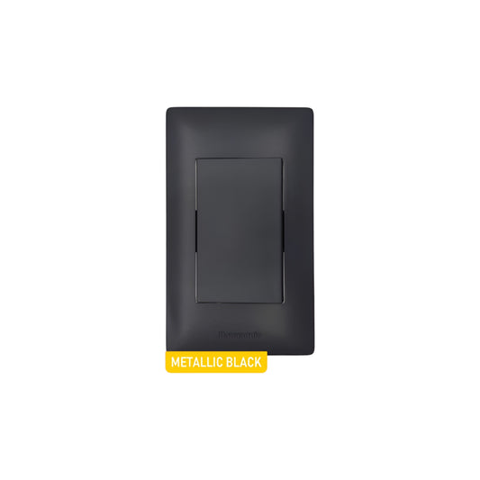 Panasonic 1 Gang 4 Way Switch 1 Device Slim Art Series Metallic Black WSAG6803MB-1/WSAG5514MB-5