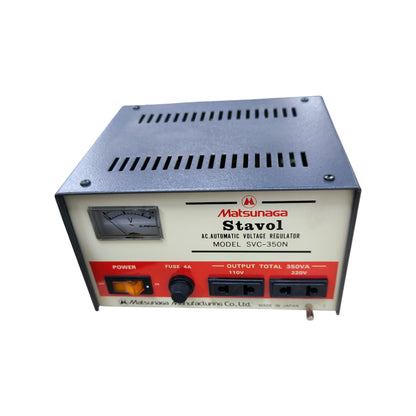 Matsunaga Stavol 350W Automatic Voltage Regulator AVR Input 170-220V AC Output 220V or 110V Made In Japan SVC-350N