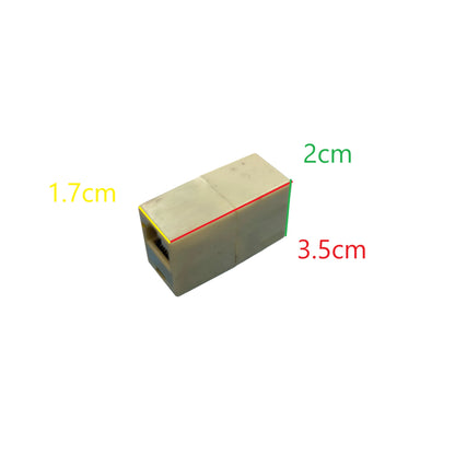 LAN Line Adapter Extender RJ45 Female to RJ45 Female (2pcs+1pc free)